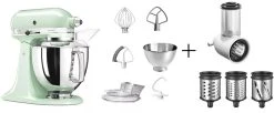 KitchenAid Küchenmaschine ARTISAN 175PS In Pistazie Mit Gemüseschneider